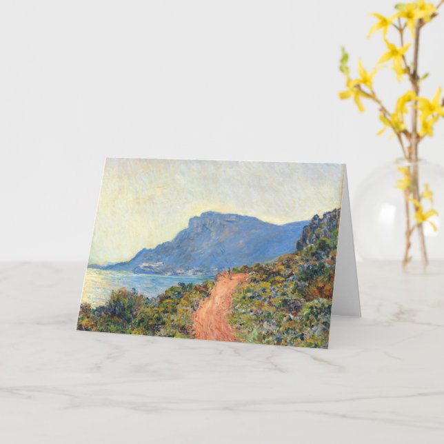 Carte La Corniche près de Monaco par Claude Monet (Fleur jaune)