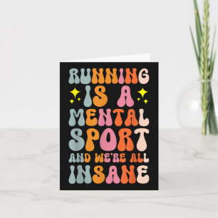 Carte La course est un sport mental et nous sommes tous 