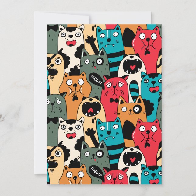 Carte La Crowd of cats (Devant)