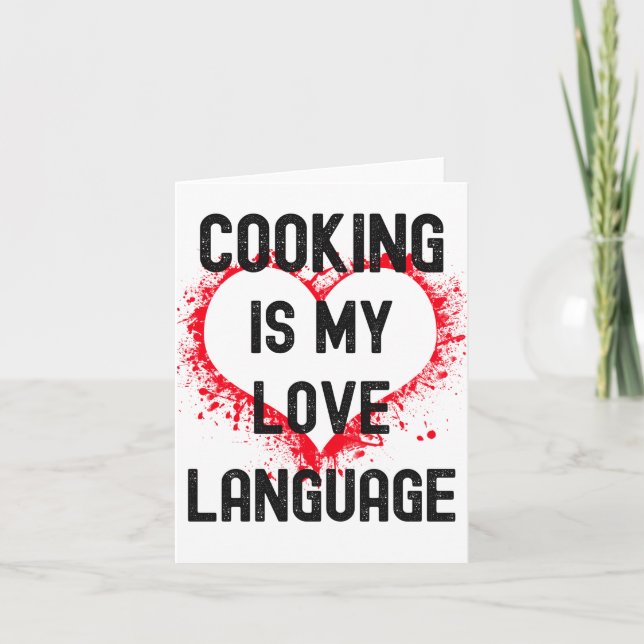 Carte La cuisine Est Ma Langue D'Amour, La Nourriture Es (Devant)