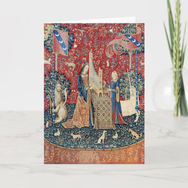 Carte La Dame et la licorne, Audition (Devant)