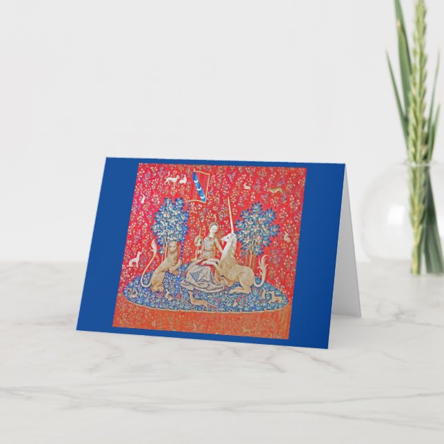 Carte La Dame et la licorne / Vue (Devant)