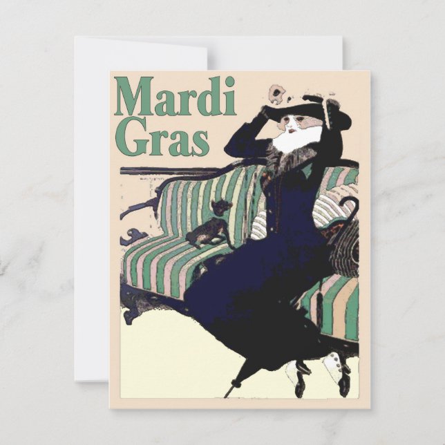 Carte La Dame Mardi Gras (Devant)