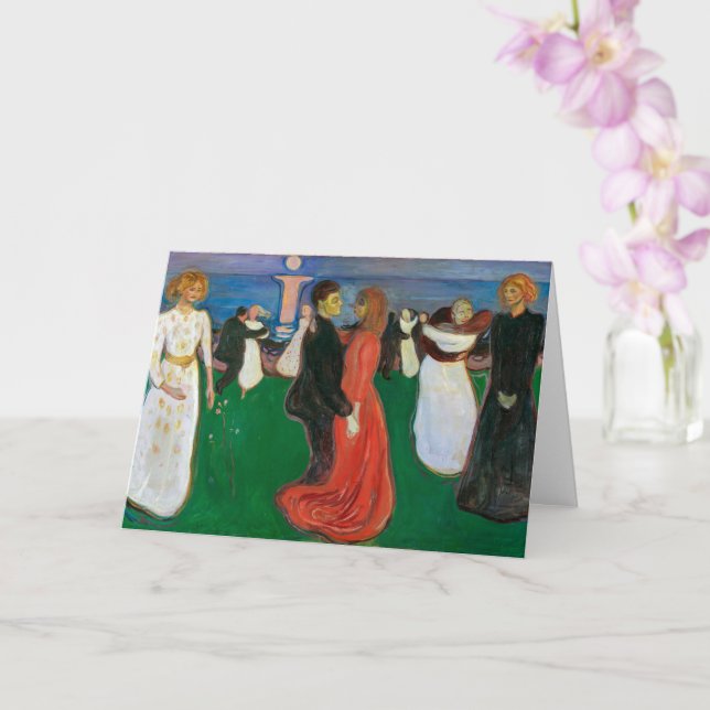 Carte La Danse de la vie | Edvard Munch | (Orchidée)
