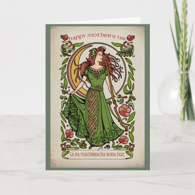 Carte La déesse celtique Fête des mères irlandaises (Devant)