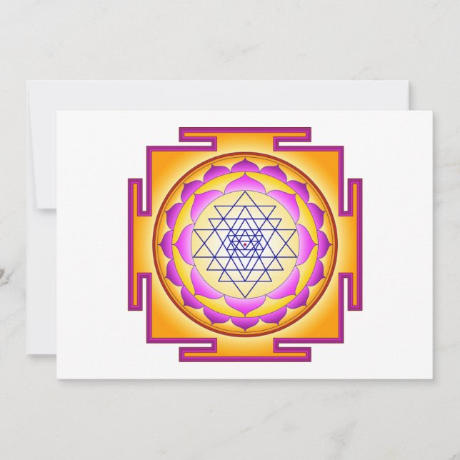 Carte La déesse de Sri Chakra Shri Lalitha Tripura Sunda (Devant)