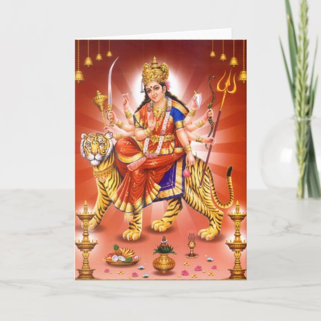 Carte La déesse Durga (déesse hindoue) (Devant)