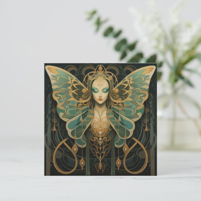 Carte La déesse Luna Moth (Debout devant)