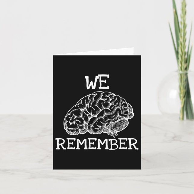 Carte La démence dont nous nous souvenons quand les être (Devant)