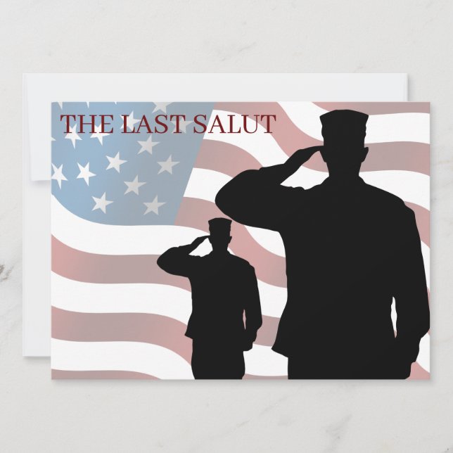 CARTE LA DERNIÈRE SALUT (Devant)