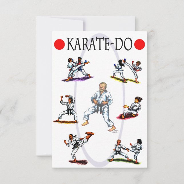 Carte la diversité du karaté, la façon (Devant)