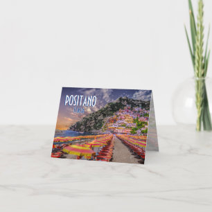 Carte La falaise de l'Italie de plage de Positano