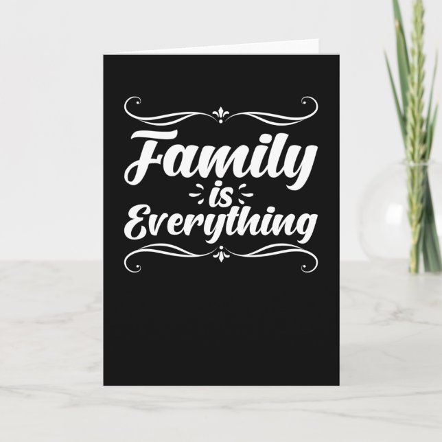 Carte La famille est tout (Devant)