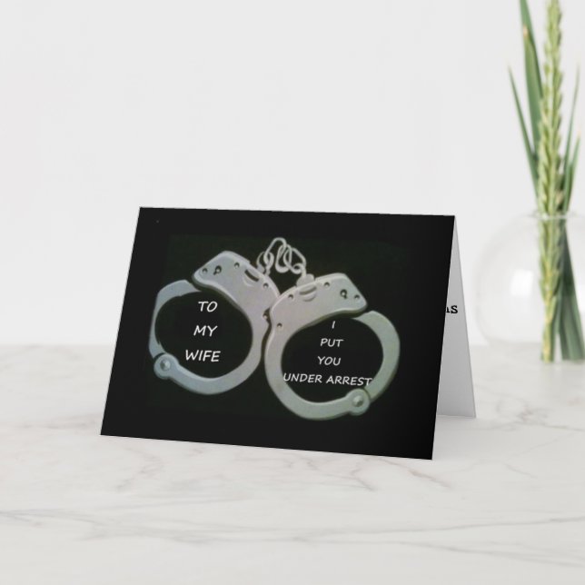 CARTE LA FEMME SOUS ARRESTATION VOUS MONTRE LE MEILLEUR  (Devant)
