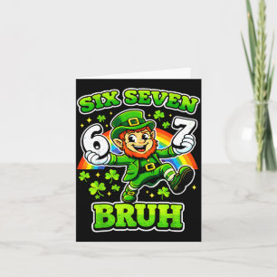 Carte la fête de saint patrick six sept mème 6 7 bruh 