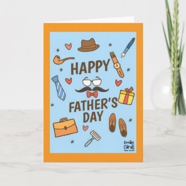 Carte La fête des pères - les affaires de papa (Devant)