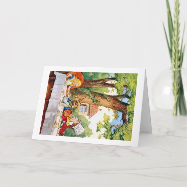 CARTE LA FÊTE DU THÉ DE LA MAD HATTER (Devant)