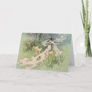 Carte La fille de Woodcutter Princess Vintage Fairy Tale