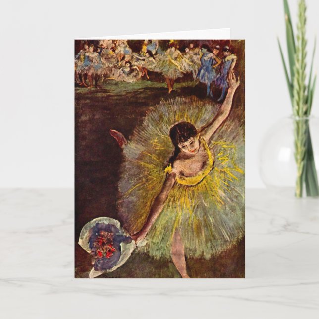 Carte La Fin d'une arabesque par Edgar Degas, Ballet Vin (Devant)