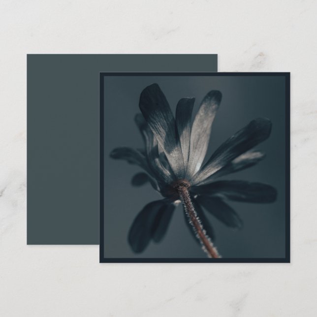 Carte La Fleur Délicieuse Et Sombre (Devant / Derrière)