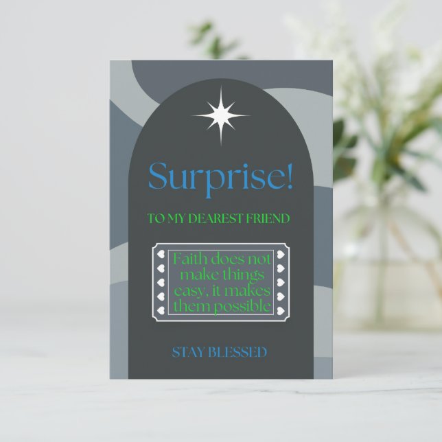 Carte La foi rend impossible (Debout devant)