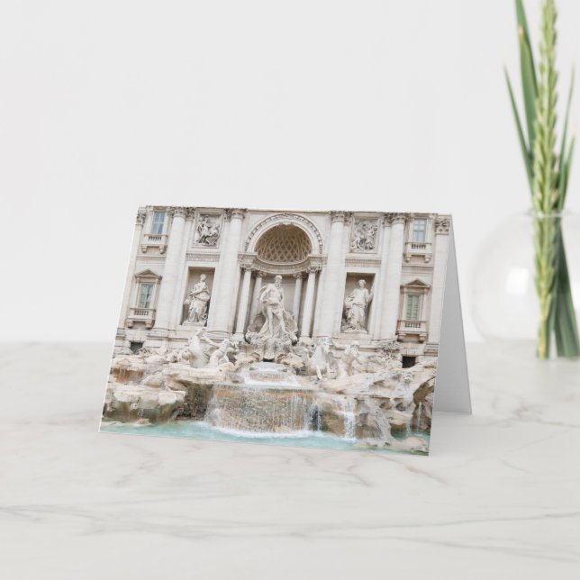 Carte La fontaine de TREVI (Italien : Fontana di Trevi) (Devant)