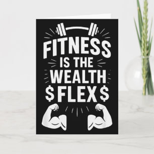 Carte La forme physique est la richesse Flex, Citation m