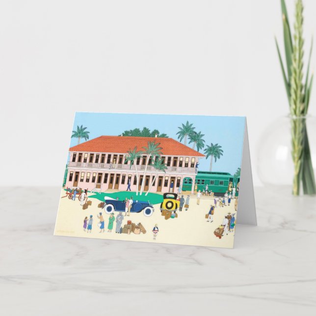 Carte La gare de Boca Grande 1928 (Devant)