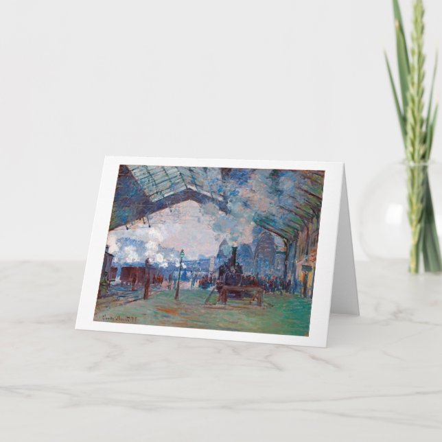 Carte La gare Saint-Lazare, Monet (Devant)