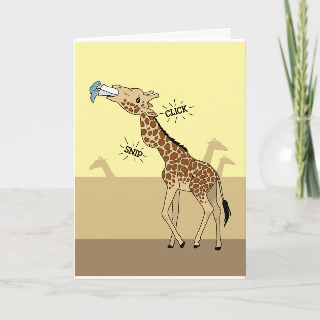 Carte La girafe #18 obtiennent bien (Devant)