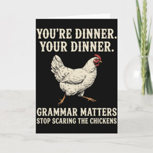 Carte La grammaire compte, arrêtez d'effrayer les poules