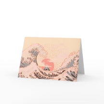 La grande vague de kanagawa au lever du soleil