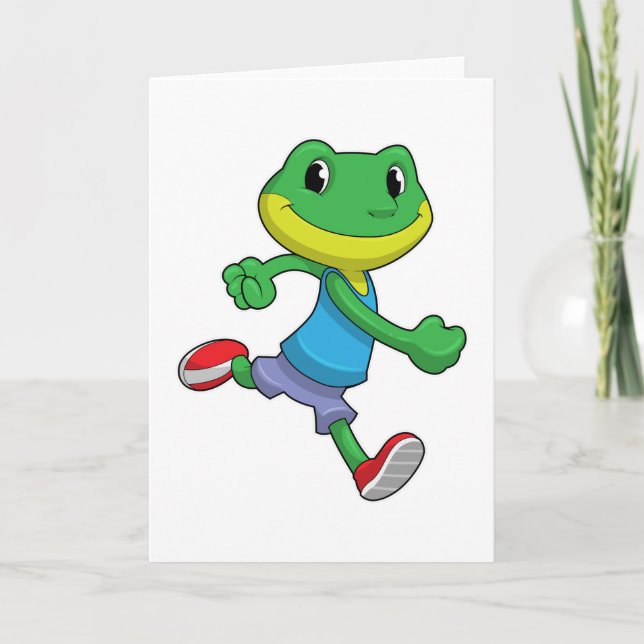Carte La grenouille comme coureur à la course (Devant)