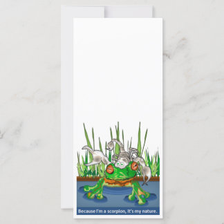 Carte La grenouille et le scorpion