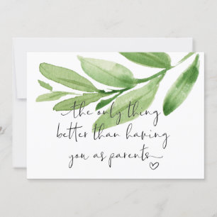 Carte La grossesse révèle de nouveaux grands-parents s'a