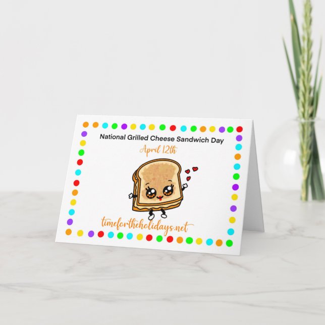 Carte La Journée nationale du grilled cheese est le 12 a (Devant)