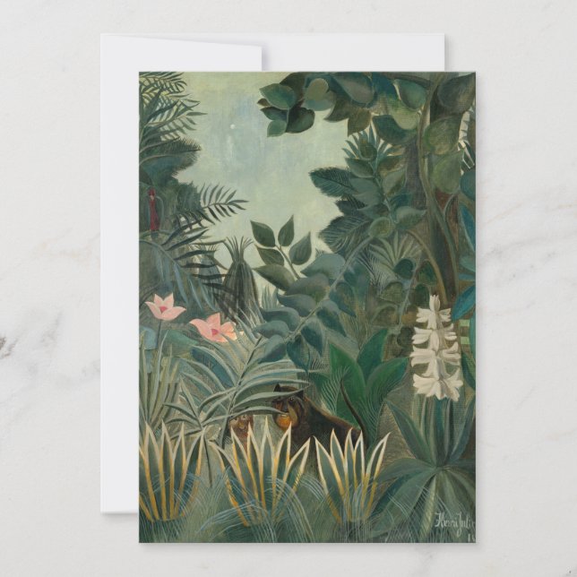 Carte La jungle équatoriale | Henri Rousseau (Devant)
