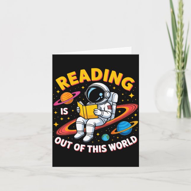 Carte La lecture est hors de ce monde livres drôles de l (Devant)