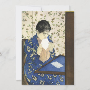 Carte La Lettre de Mary Cassatt, Impressionnisme vintage
