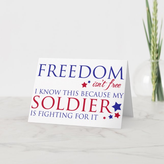 Carte La liberté n'est pas libre (Devant)