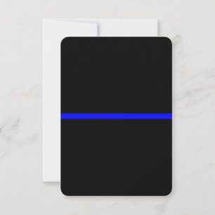 Carte La Ligne Bleue Mince Symbolique sur Noir Solide