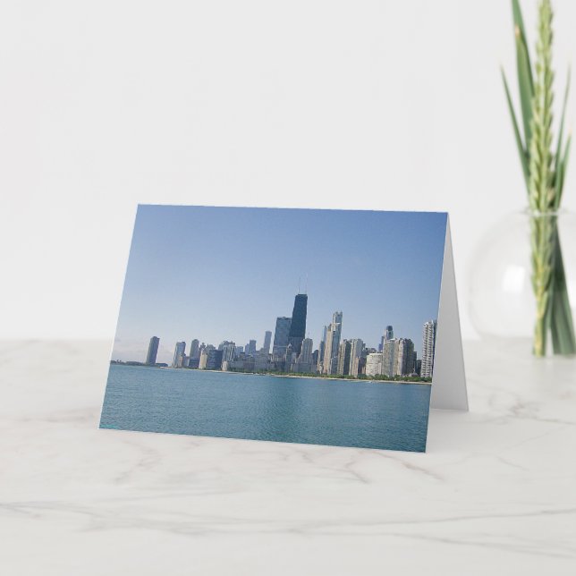 Carte La ligne d'horizon de Chicago (Devant)