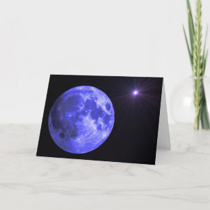 Carte La lune bleue vous manquant cardent