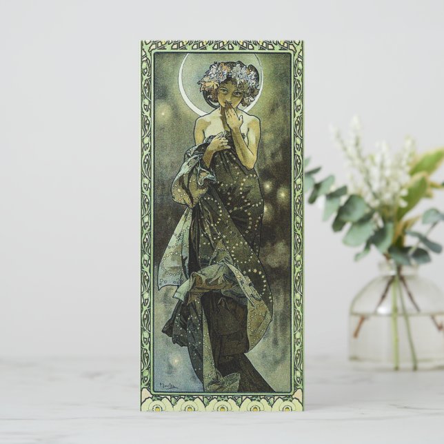 Carte La Lune d'Alphonse Mucha (Debout devant)