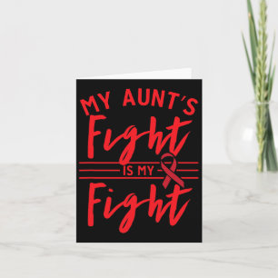 Carte La lutte de ma tante est ma lutte contre le cancer