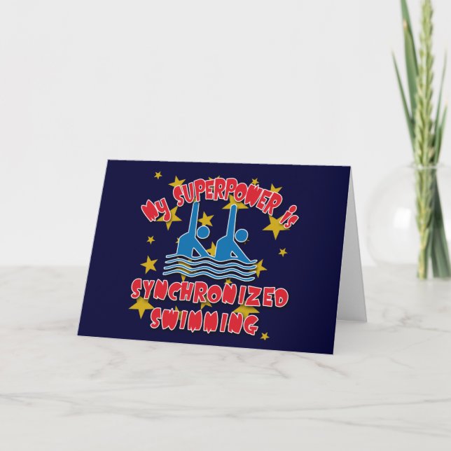 Carte La ma superpuissance est natation synchronisée (Devant)