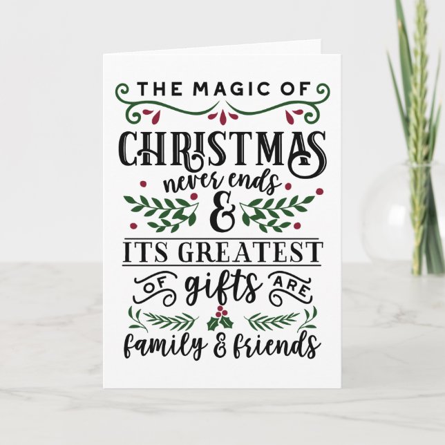 Carte La magie de Noël... (Devant)