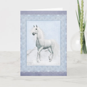 Carte La magie hivernale, un conte de cheval.