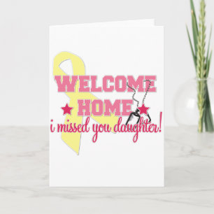 Carte La maison bienvenue je vous ai manqués fille