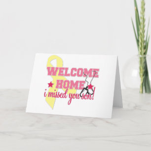 Carte La maison bienvenue je vous ai manqués fils